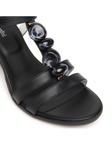Nero Giardini sandalo in pelle con tacco comodo